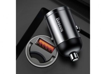 Автомобильное зарядное устройство BASEUS Tiny Star Mini, USB-C, 5A, 30 Вт, серый - 4