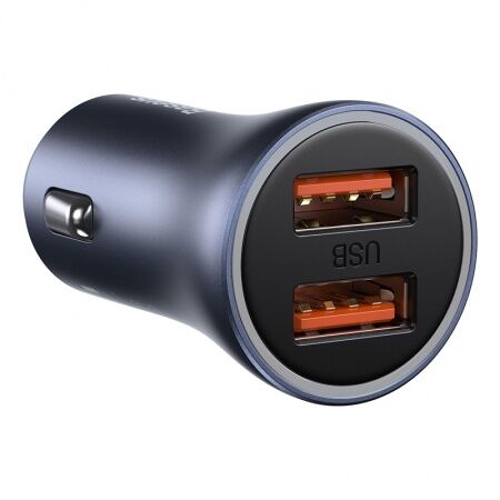 Автомобильное зарядное устройство BASEUS Golden Contactor Pro Dual , 2USB  Кабель USB-Type-C, 5A, - 3