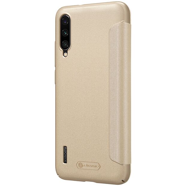 Чехол для Xiaomi Mi A3 / CC9e Nillkin Sparkle Leather Case (Gold/Золотой) - 3