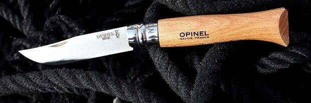 Набор Opinel в деревянной коробке с крышкой из 10 ножей разных размеров из нержав стали, 001311 - 1
