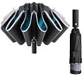 Зонт с фонариком KongGu Reverse Ten Bone Automatic Lighting Umbrella (Black) - фото